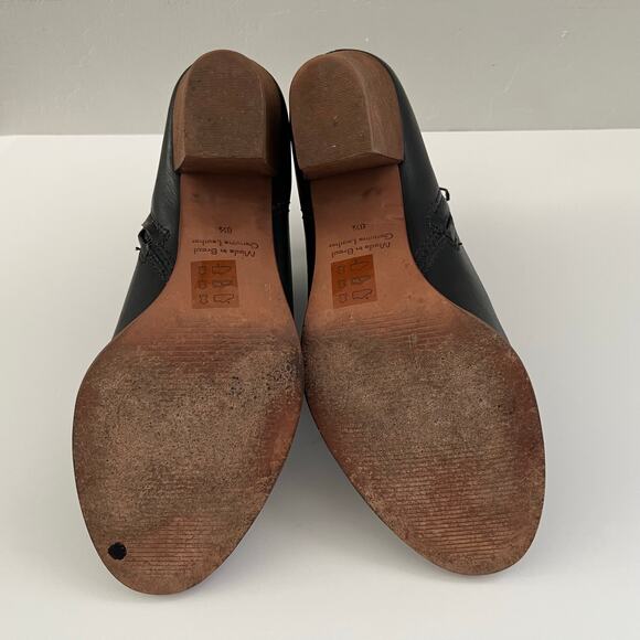 Madewell Billie Leather Ankle Boots Minimalist Quiet Luxury F5044 Black Size 8.5 - Picture 10 of 14